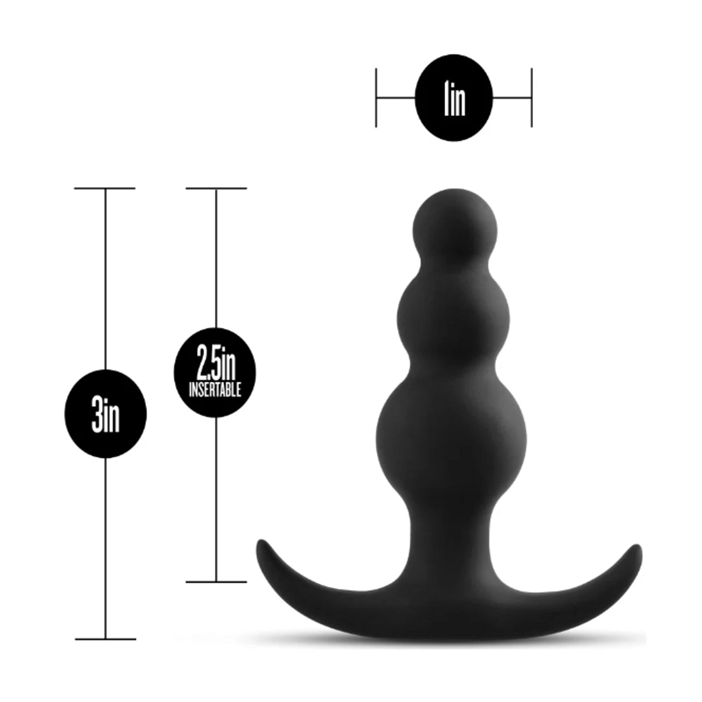 Dimensions diagram showing plug measurements and size