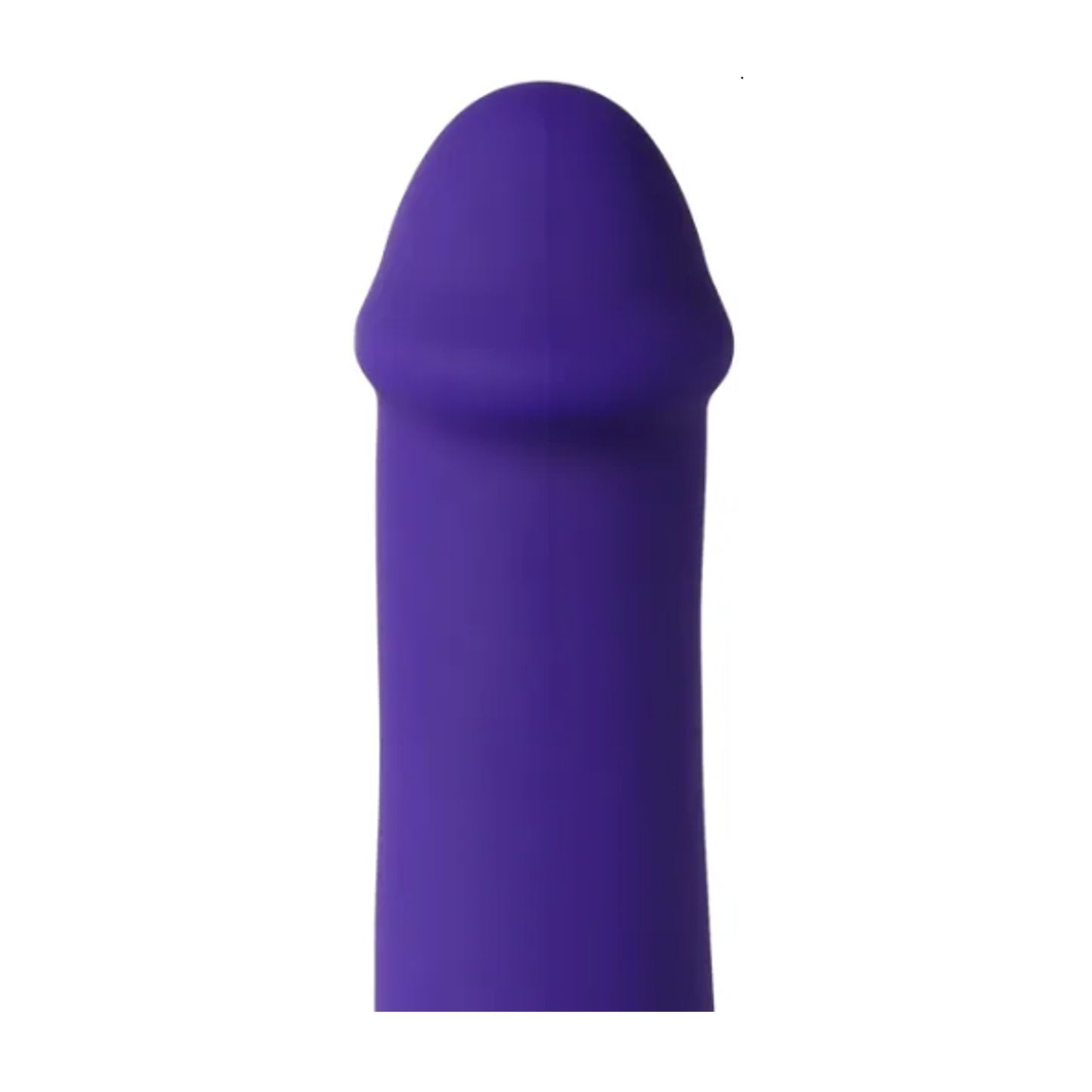 Close-up of smooth silicone shaft and rounded head