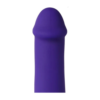 Close-up of smooth silicone shaft and rounded head