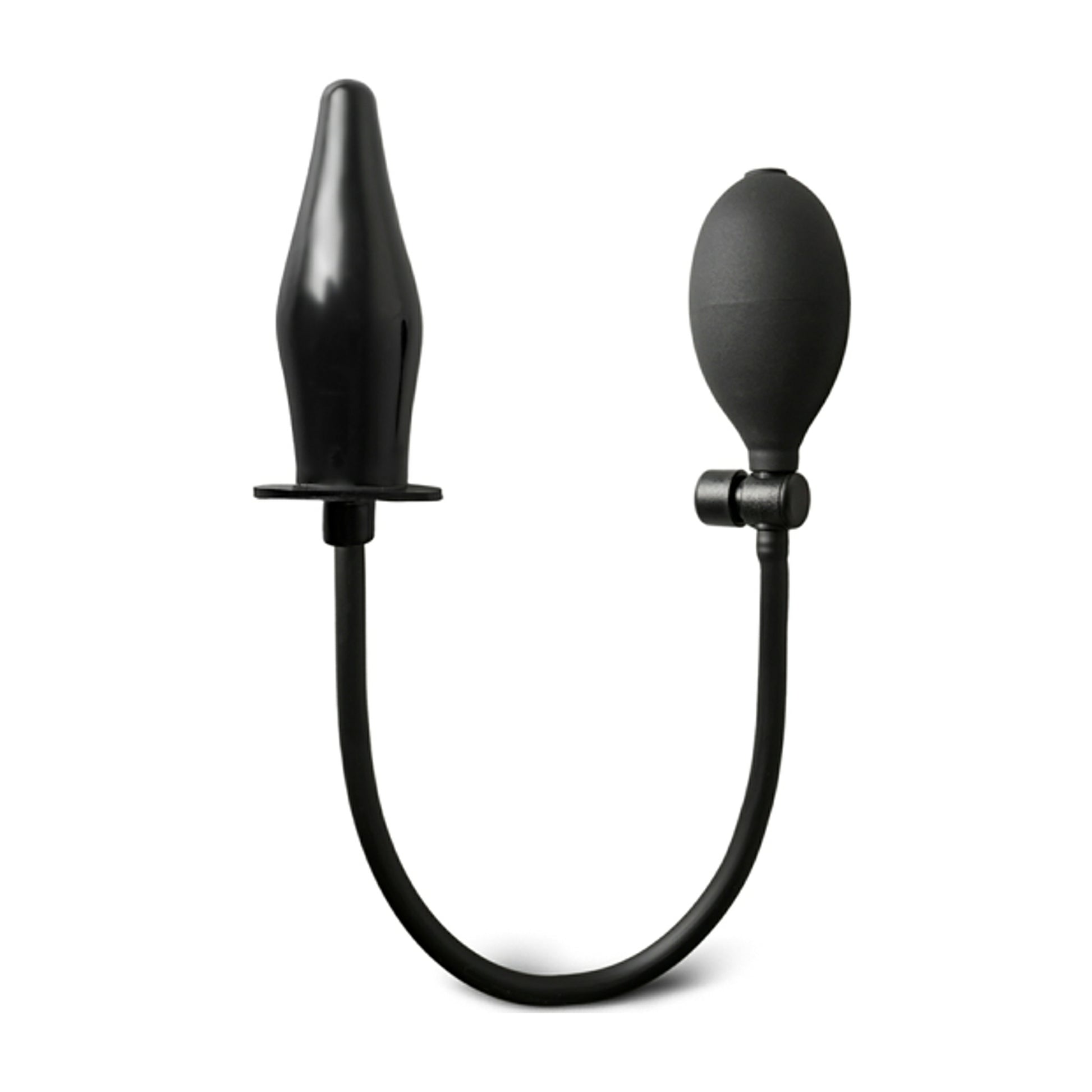 Inflatable anal plug with hand pump full view