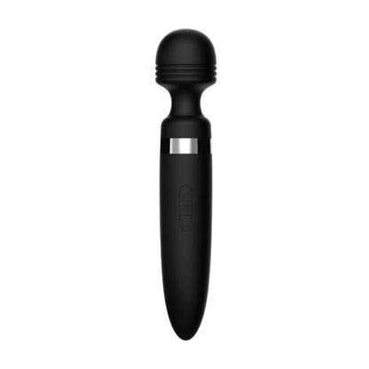 Black body wand massager front view