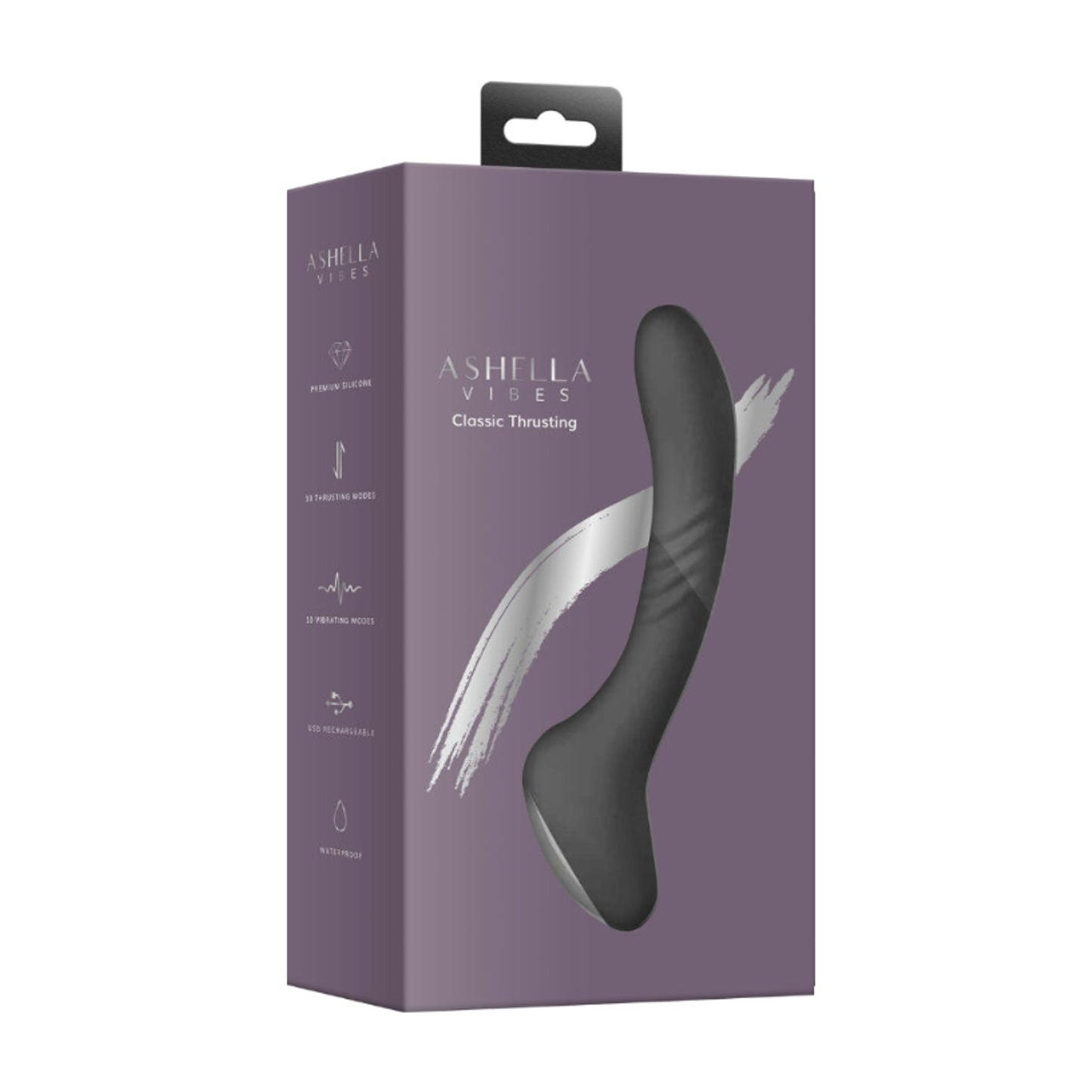 Ashella Vibes Classic Thrusting Vibrator retail box