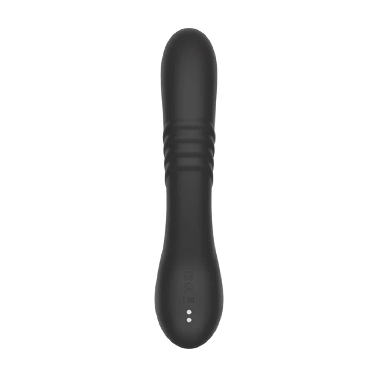 Back view of textured thrusting vibrator
