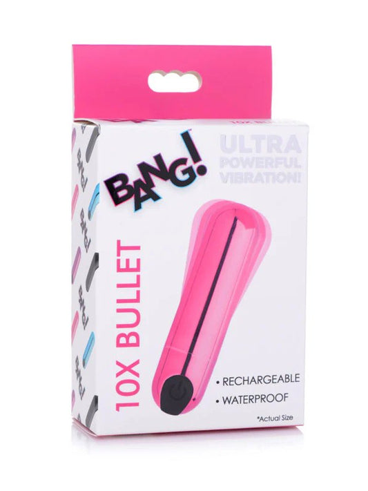 Bang! 10X Vibrating Bullet Metallic Pink 1