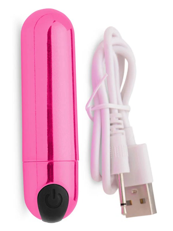 Bang! 10X Vibrating Bullet Metallic Pink 4