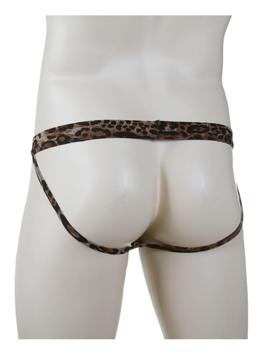 Blue Line Mens Leopard Jock Strap S/M 2