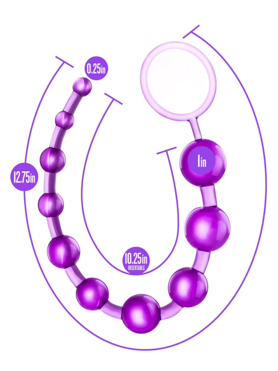 B Yours Basic Anal Beads Purple