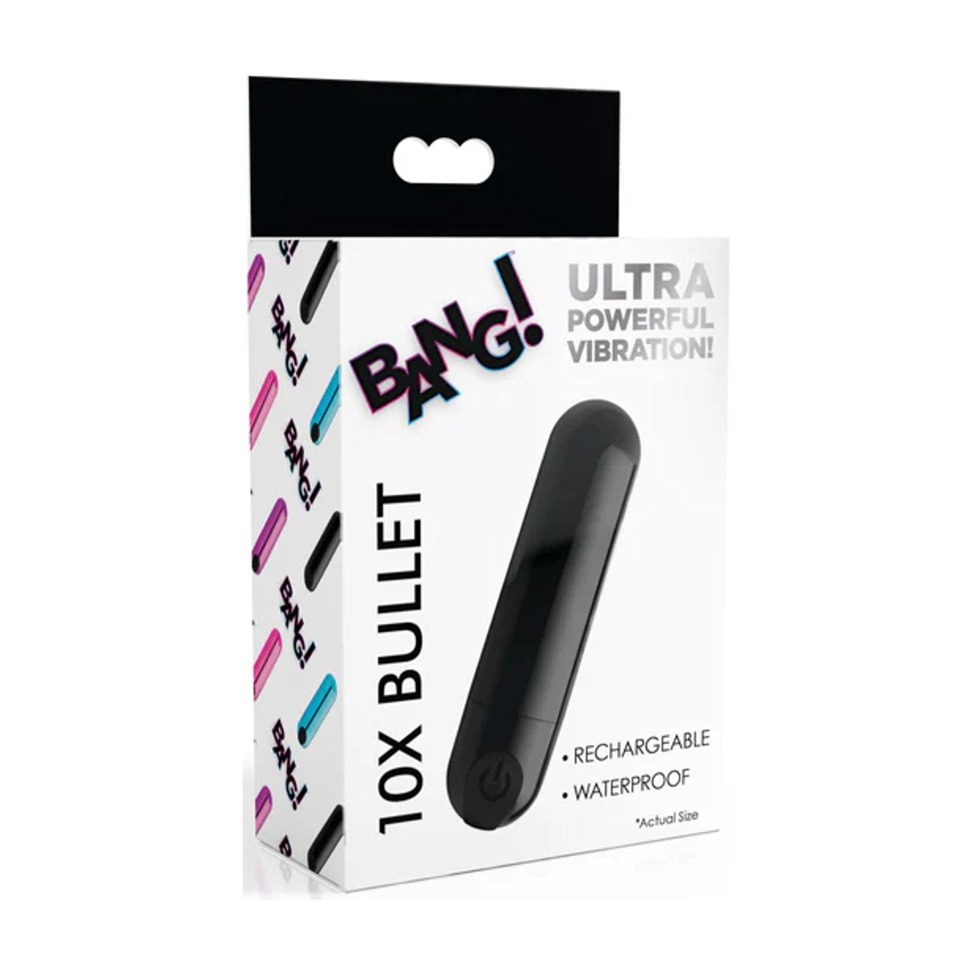 Bang! 10X Bullet Vibrator Metallic Black in retail 