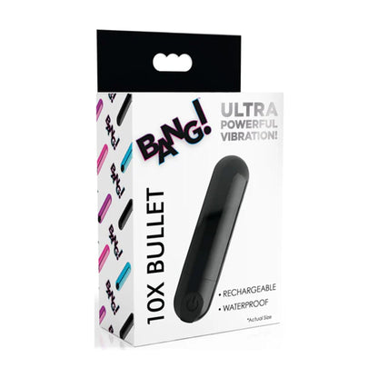 Bang! 10X Bullet Vibrator Metallic Black in retail 
