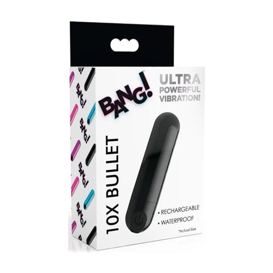 Bang! 10X Bullet Vibrator Metallic Black in retail 