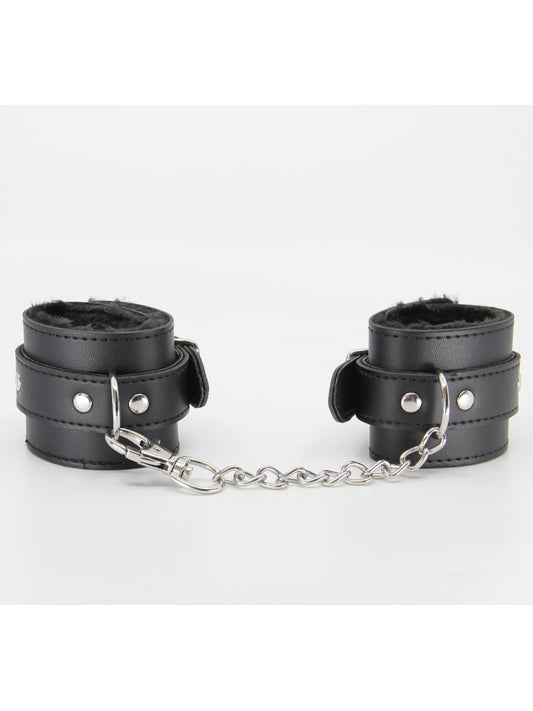 Berlin Baby Faux Fur Hand Cuffs Black