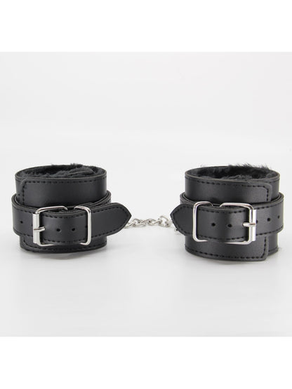 Berlin Baby Faux Fur Hand Cuffs Black