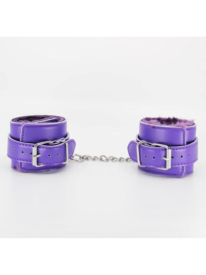 Berlin Baby Faux Fur Hand Cuffs Purple