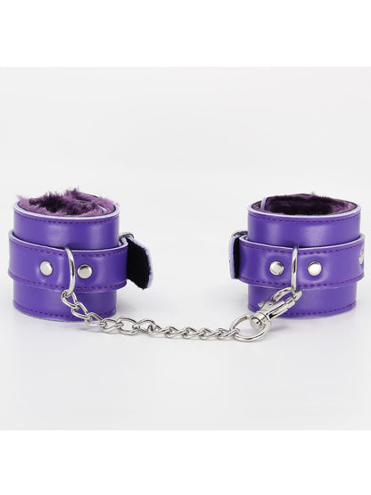 Berlin Baby Faux Fur Hand Cuffs Purple
