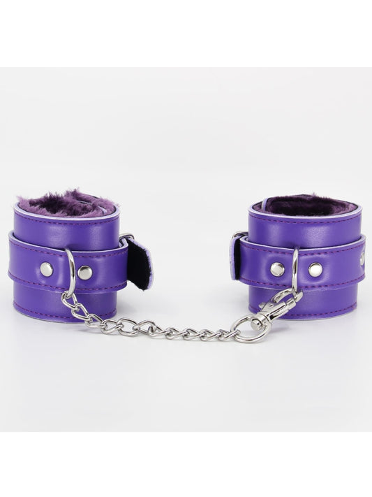 Berlin Baby Faux Fur Hand Cuffs Purple