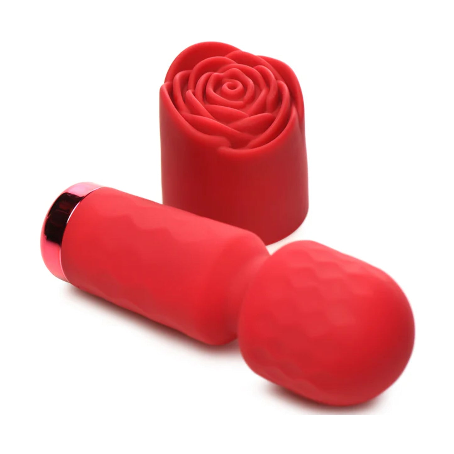 Rose attachment removed to reveal the rounded massage head