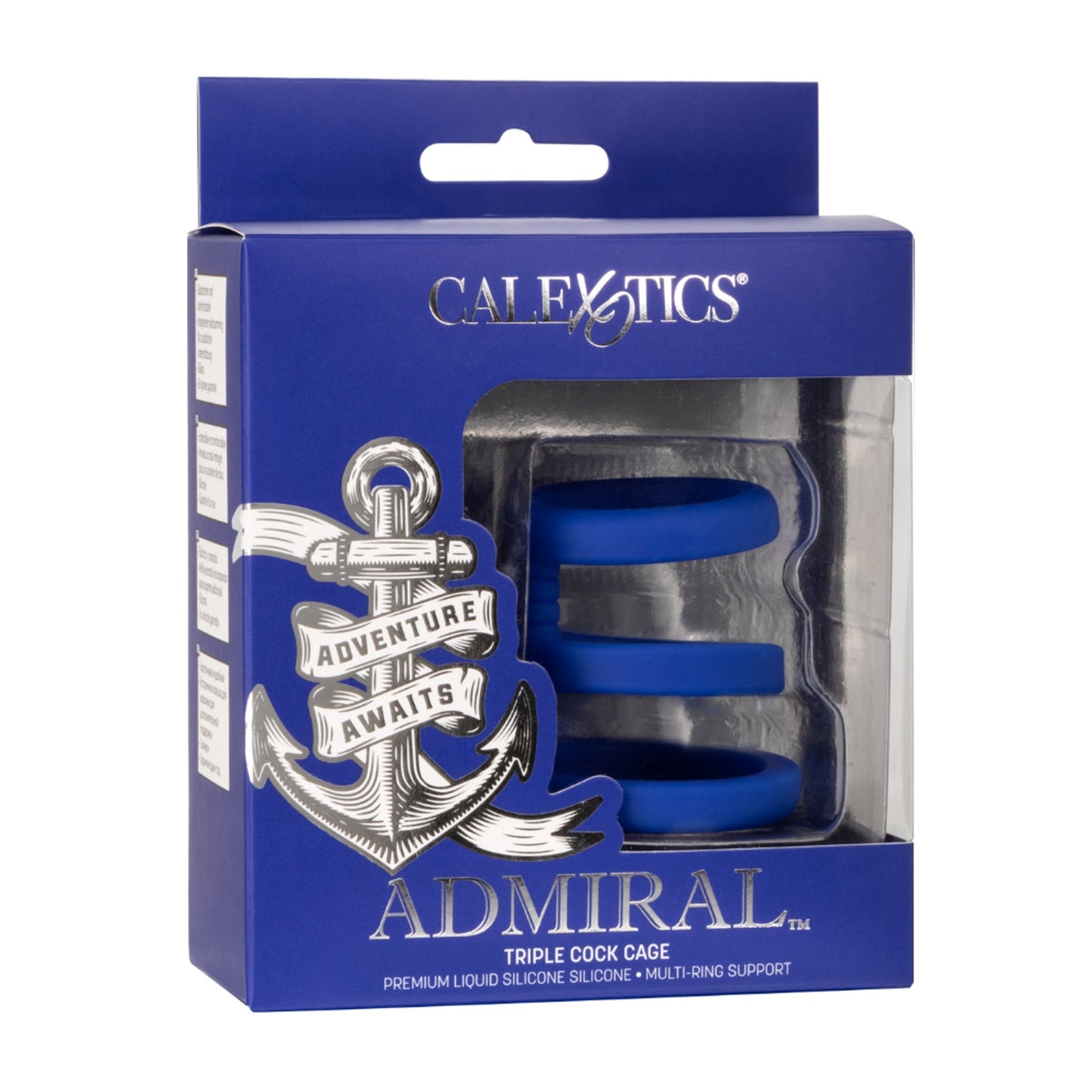Calexotics Admiral Triple Cock Cage retail packaging 