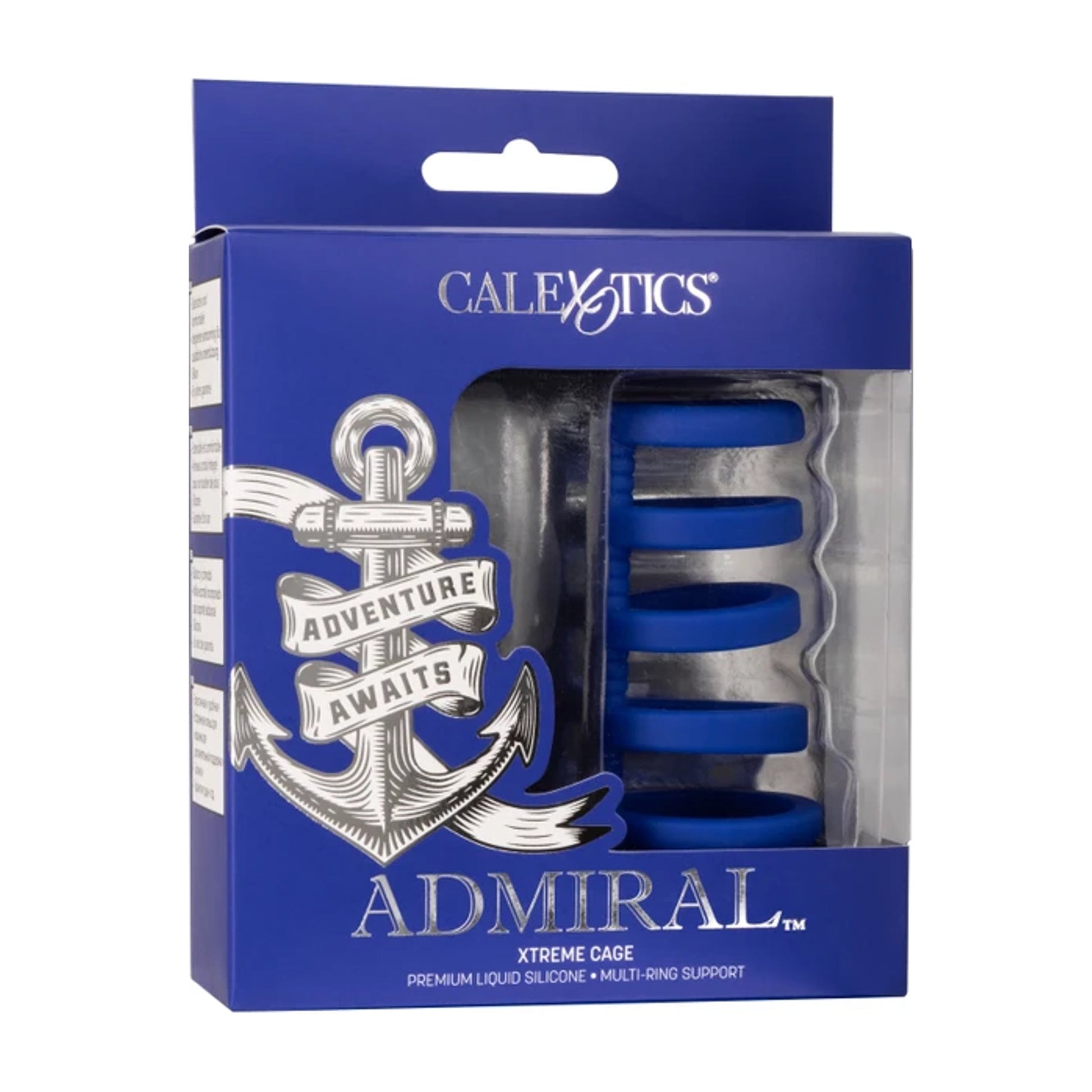Calexotics Admiral Xtreme Cock Cage retail packaging 