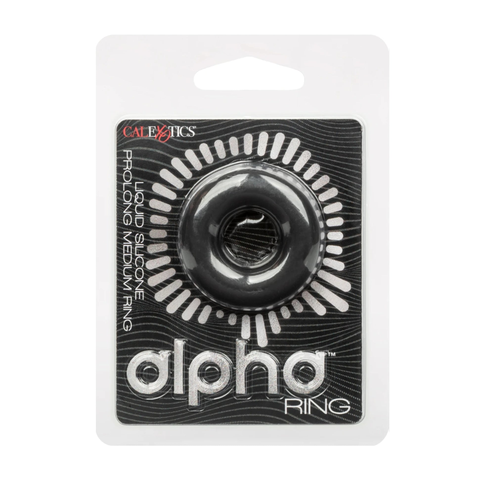 Calexotics Alpha Silicone Cock Ring Medium packaging