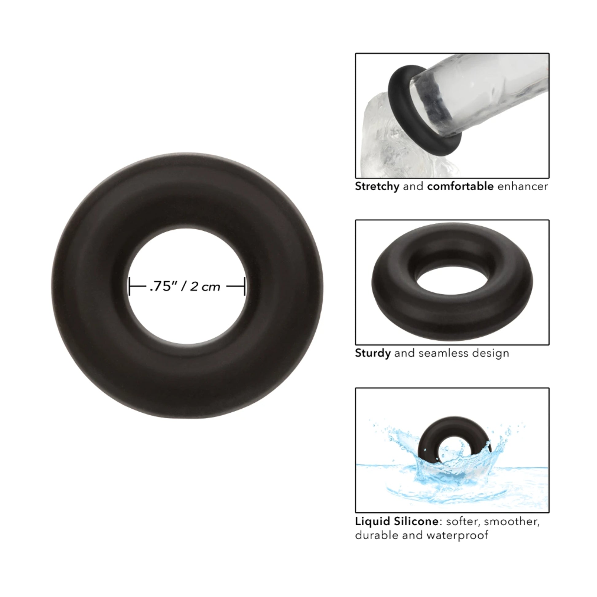 Cock ring dimensions and feature information
