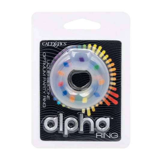 Calexotics Alpha Silicone Cock Ring packaging