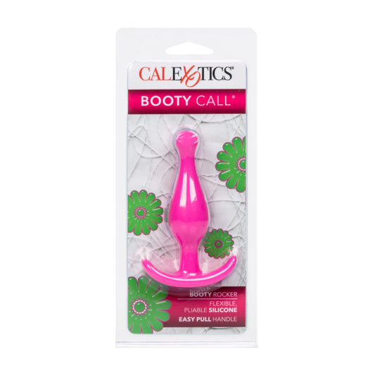 Calexotics Booty Call Booty Rocker Anal Plug Pink in retail packaging