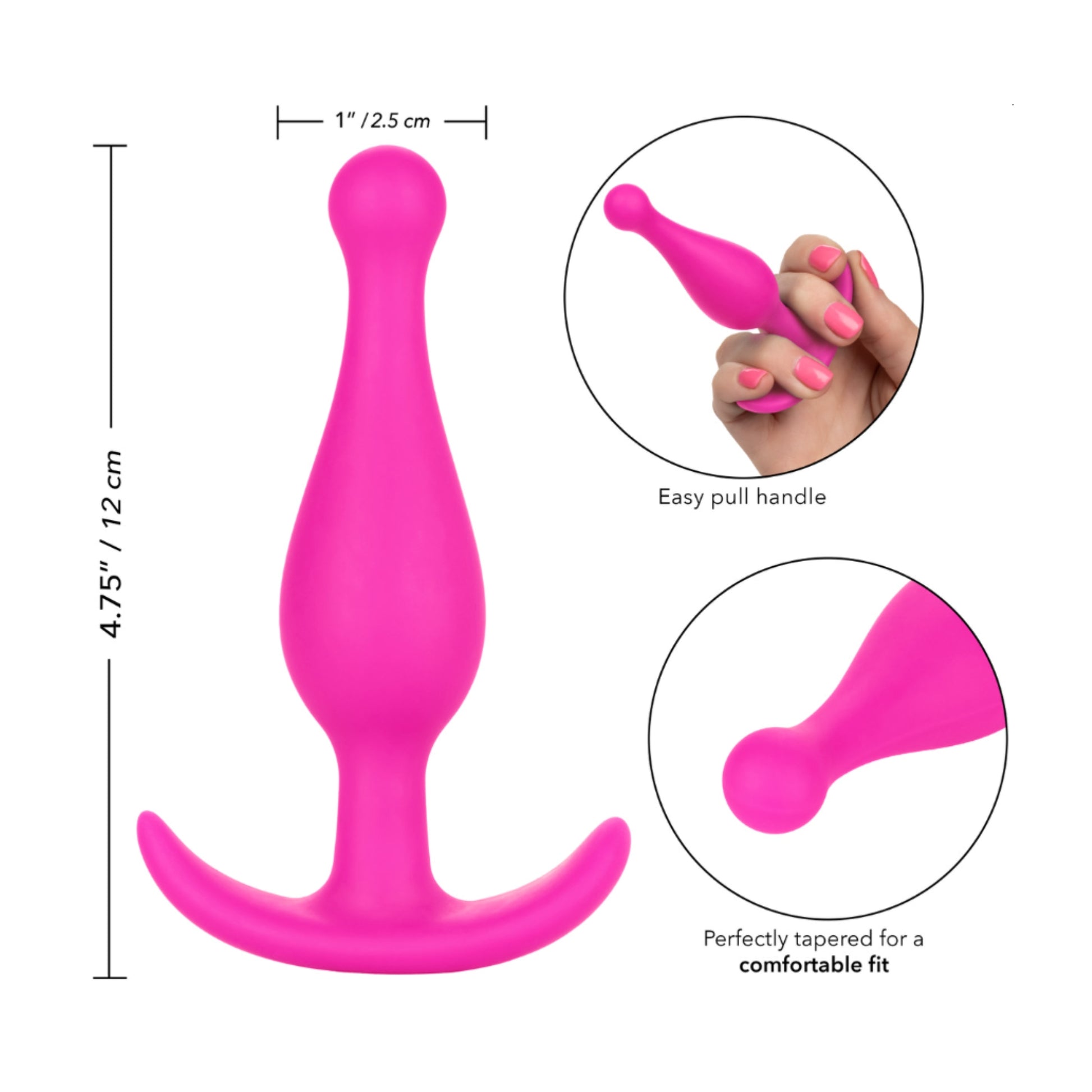 Measurement image showing 4.75 inch length and 1 inch width