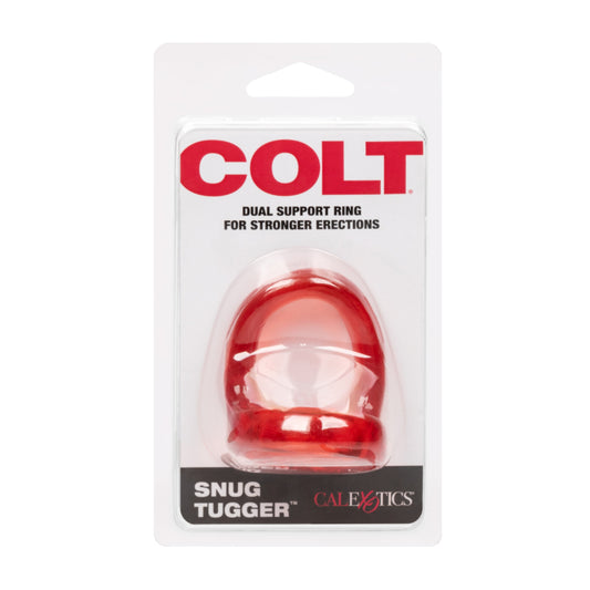 Calexotics Colt Snug Tugger Dual Support Ring Red in retail packaging 