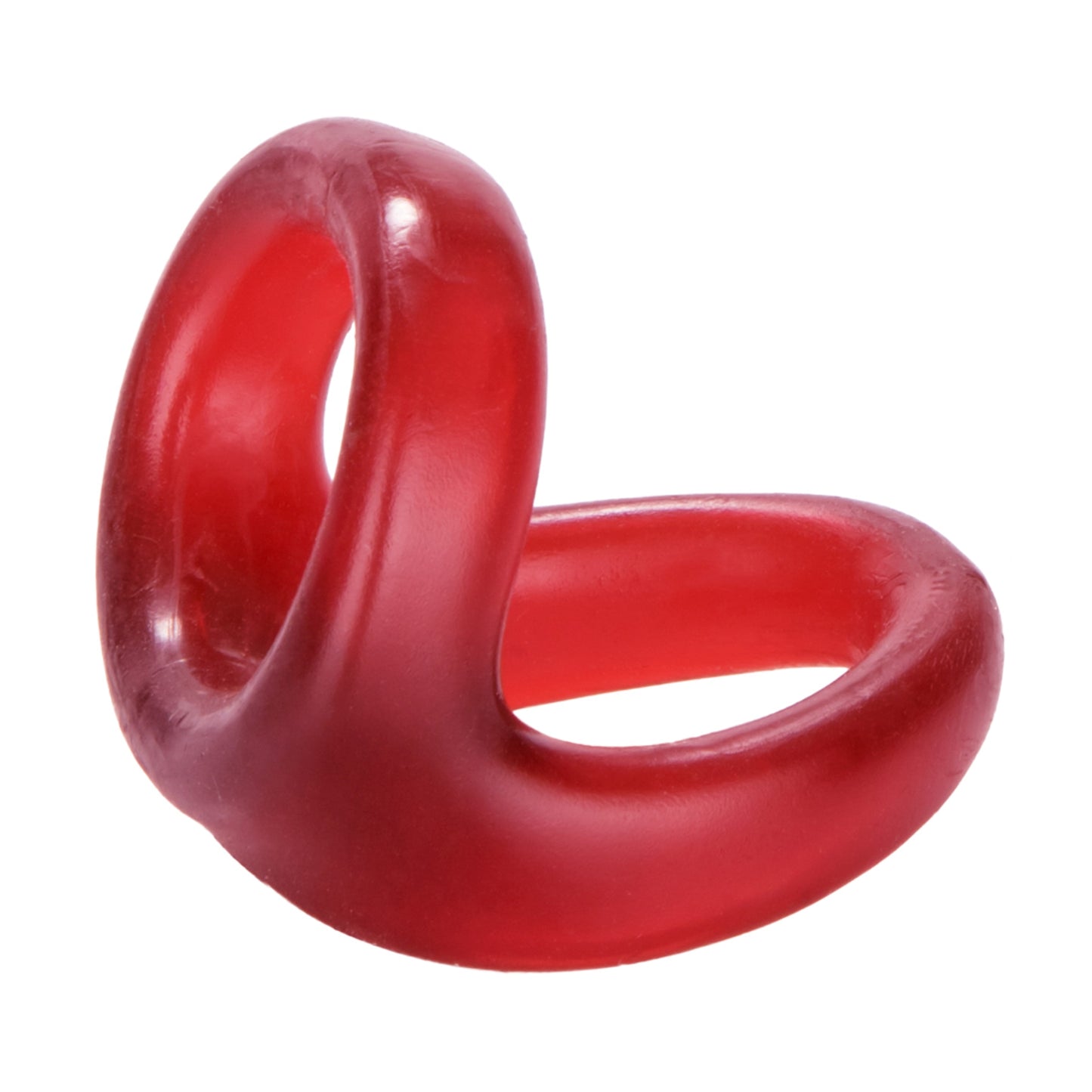 Side profile of red dual support ring design 