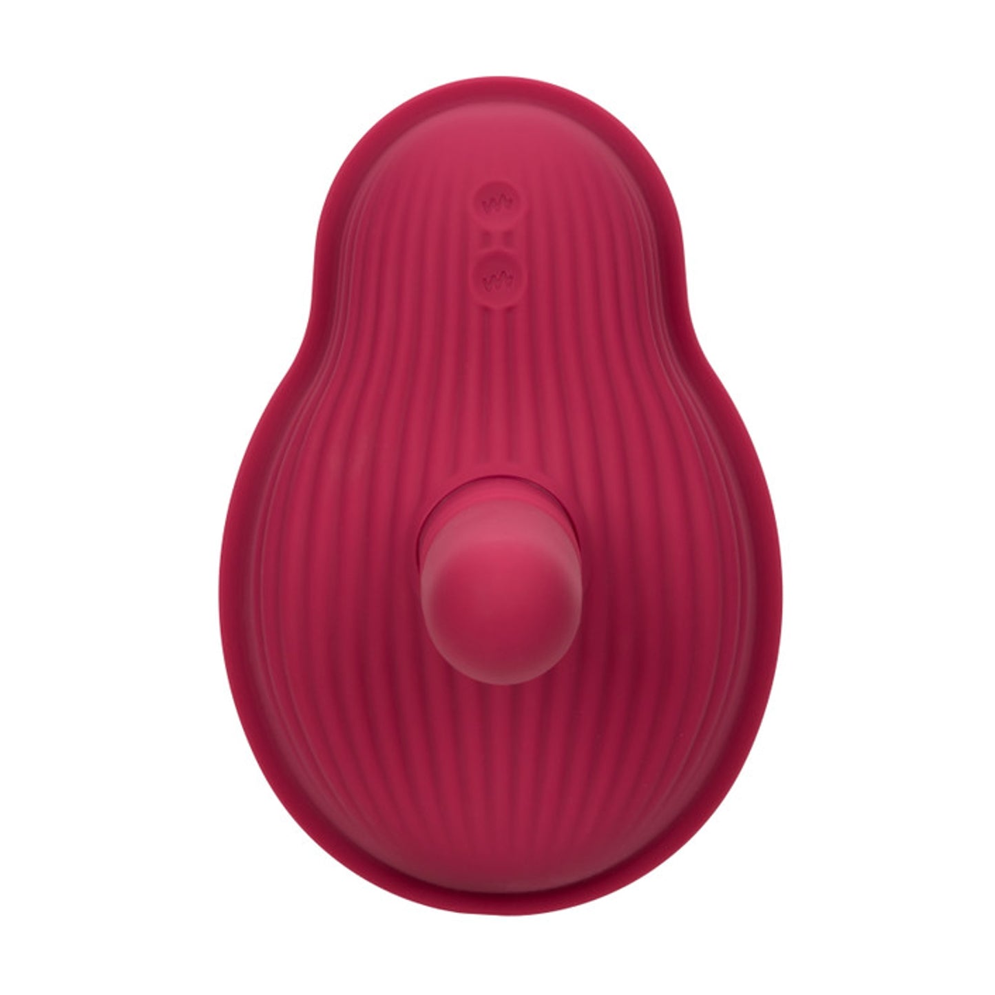 Top view of textured thrusting vibrator