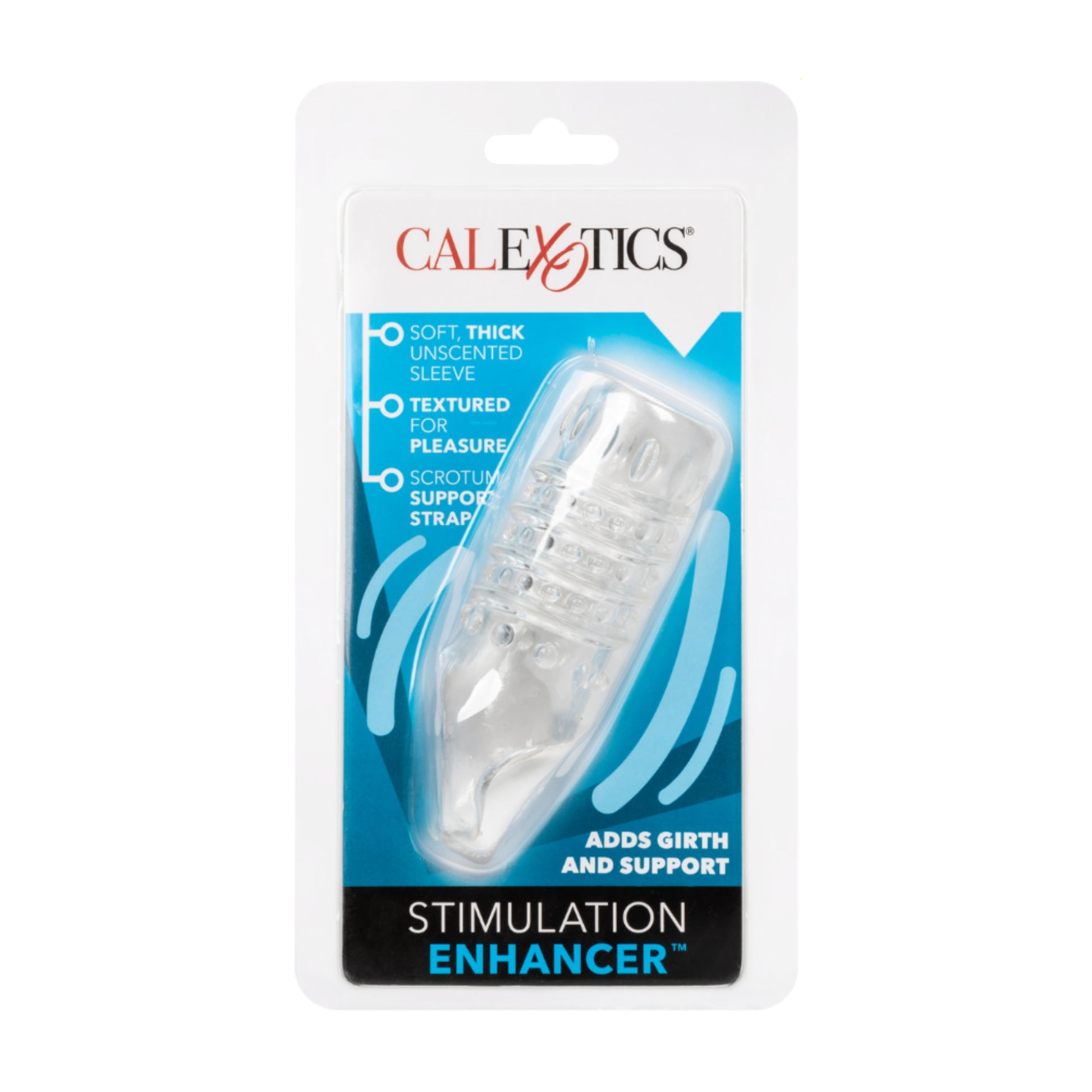 Calexotics Stimulation Enhancer Sleeve Clear in retail packaging