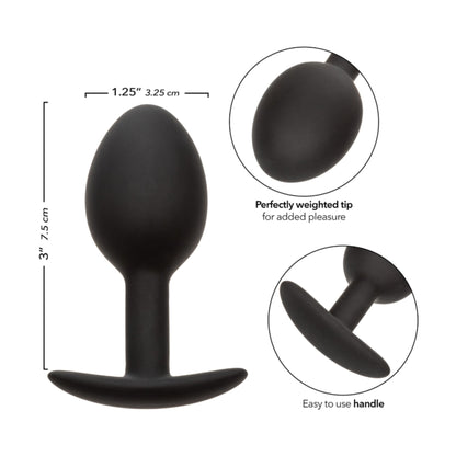 Measurement and feature diagram showing plug dimensions