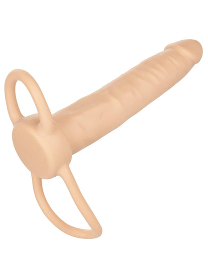 Calexotics Accommodator Dual Penetrator Sleeve Flesh