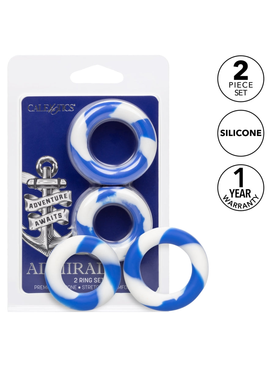Calexotics Admiral Cock Ring Twin Pack