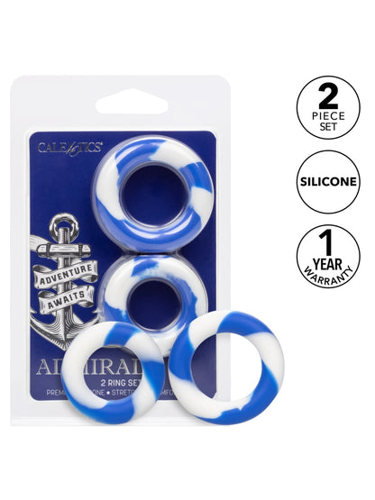 Calexotics Admiral Cock Ring Twin Pack