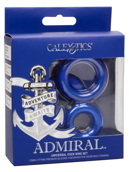 Calexotics Admiral Universal Cock Ring 3 Pack