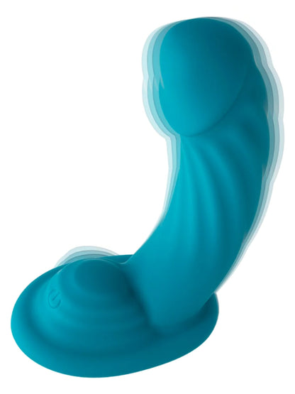 Calexotics G-Ride Long Haul Vibrating Dildo Blue