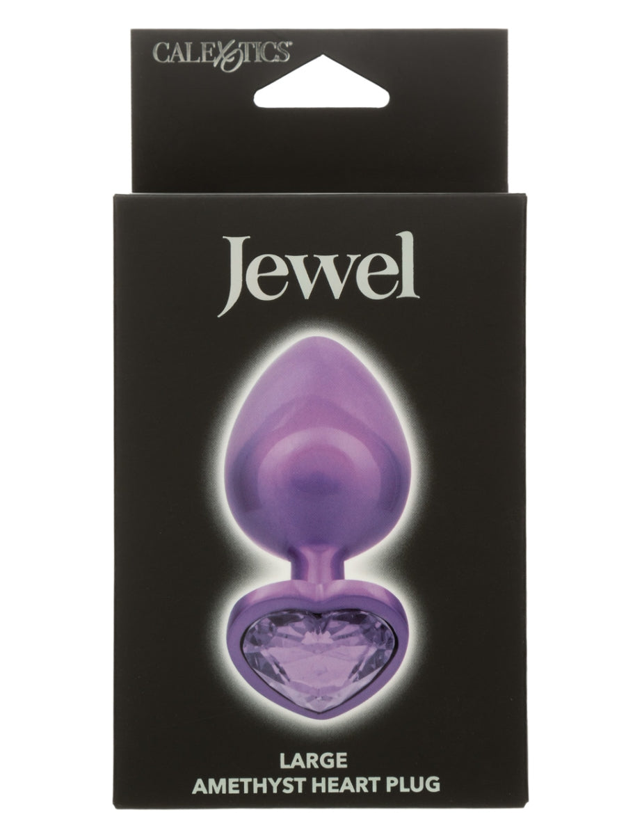 Calexotics Jewel Large Amethyst Heart Plug