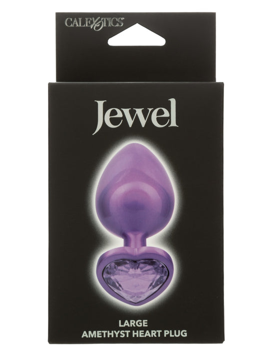 Calexotics Jewel Large Amethyst Heart Plug