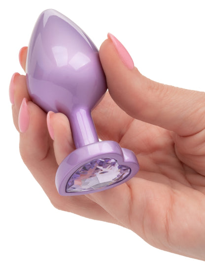 Calexotics Jewel Large Amethyst Heart Plug