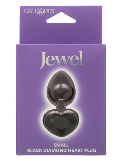 Calexotics Jewel Small Black Diamond Heart Plug
