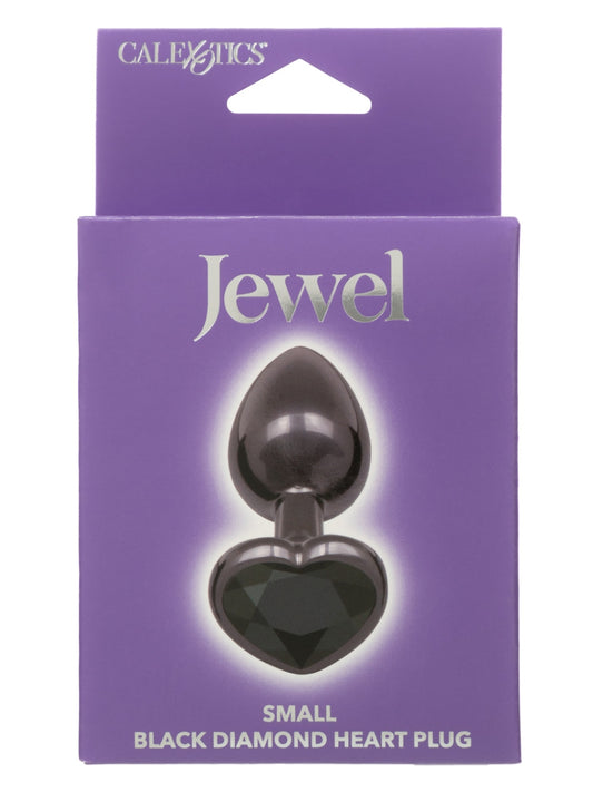 Calexotics Jewel Small Black Diamond Heart Plug