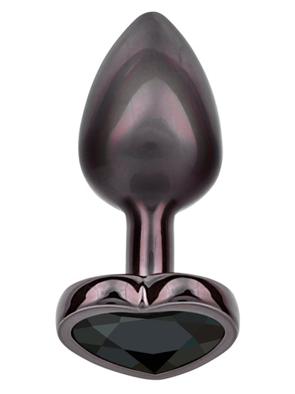 Calexotics Jewel Small Black Diamond Heart Plug