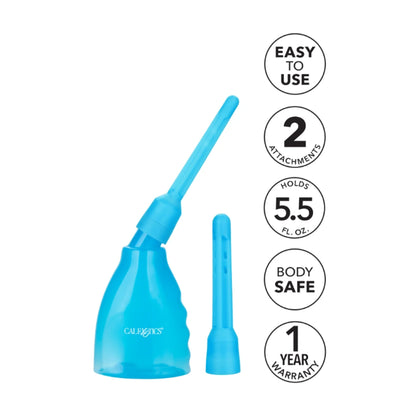 Reusable douche system with interchangeable attachments