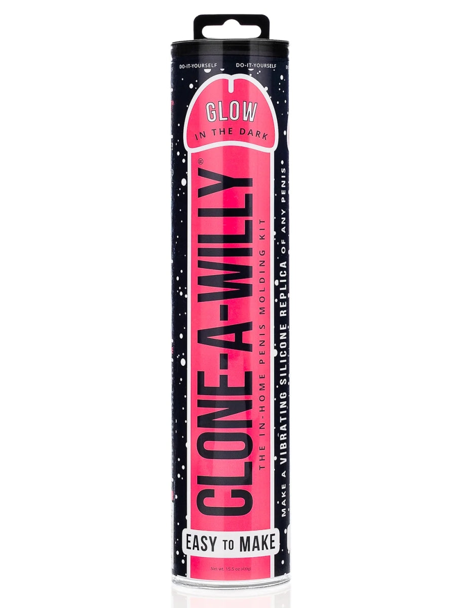 Clone-A-Willy DIY Vibrating Dildo Kit GITD Hot Pink 1