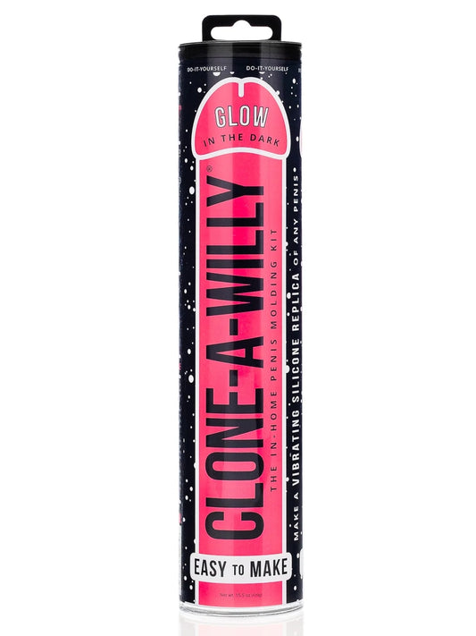 Clone-A-Willy DIY Vibrating Dildo Kit GITD Hot Pink 1