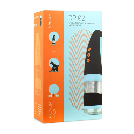 Cruizr CP 02 Spiral Movement & Vibration Masturbator in retail packaging