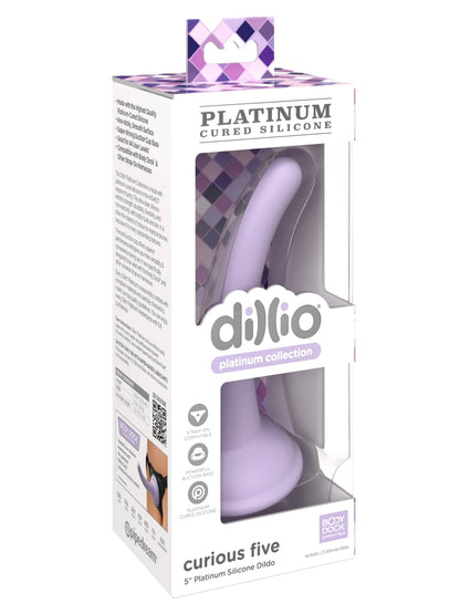 Dillio Platinum Curious Five 5" Dildo Purple 1