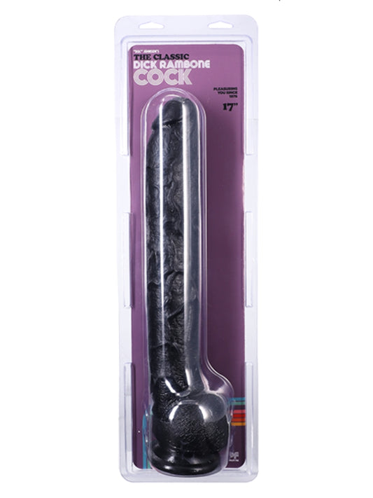 Doc Johnson Classic 17" Dick Rambone Dildo Black