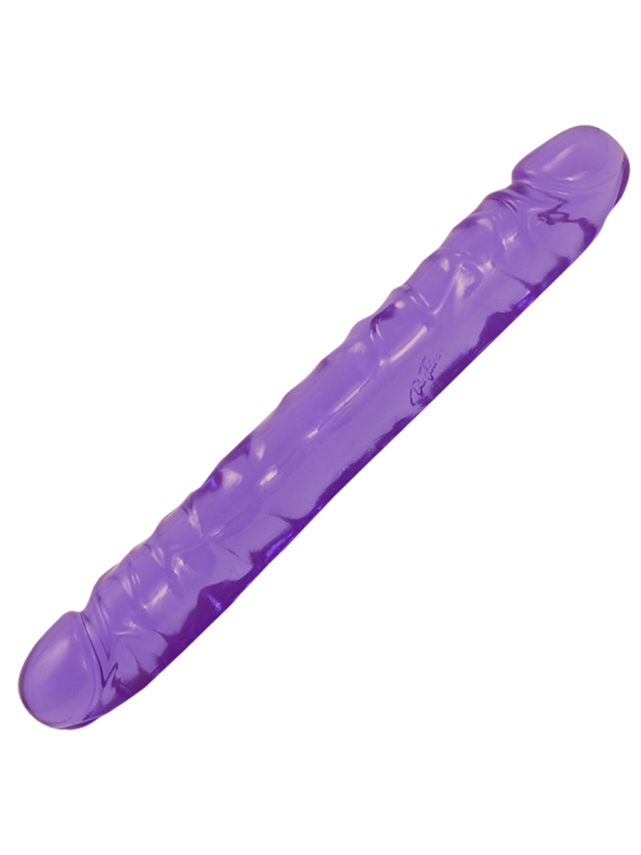 Doc Johnson Crystal Jellies Junior Double Dong Purple